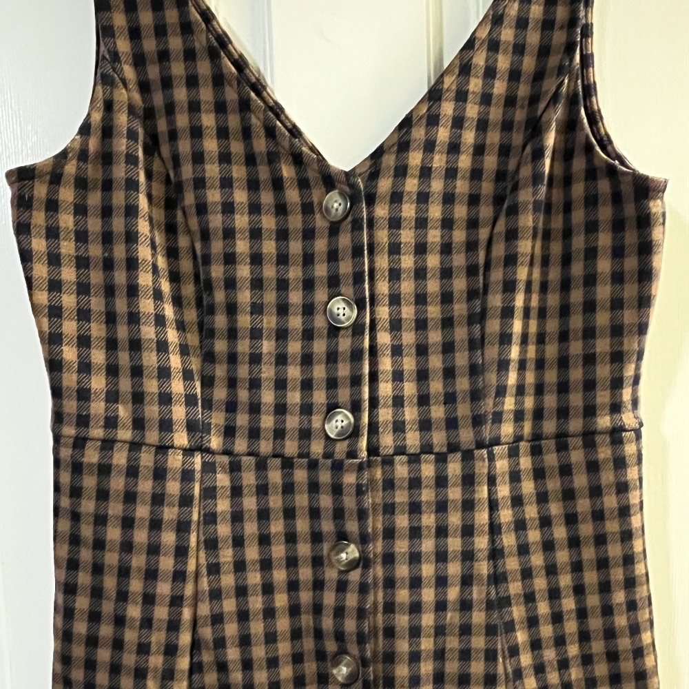American Eagle Plaid Dress with Pockets